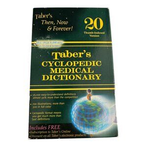 Taber’s Cyclopedic Medical Dictionary – 20th Edition Thumb-Indexed Hardcover (20